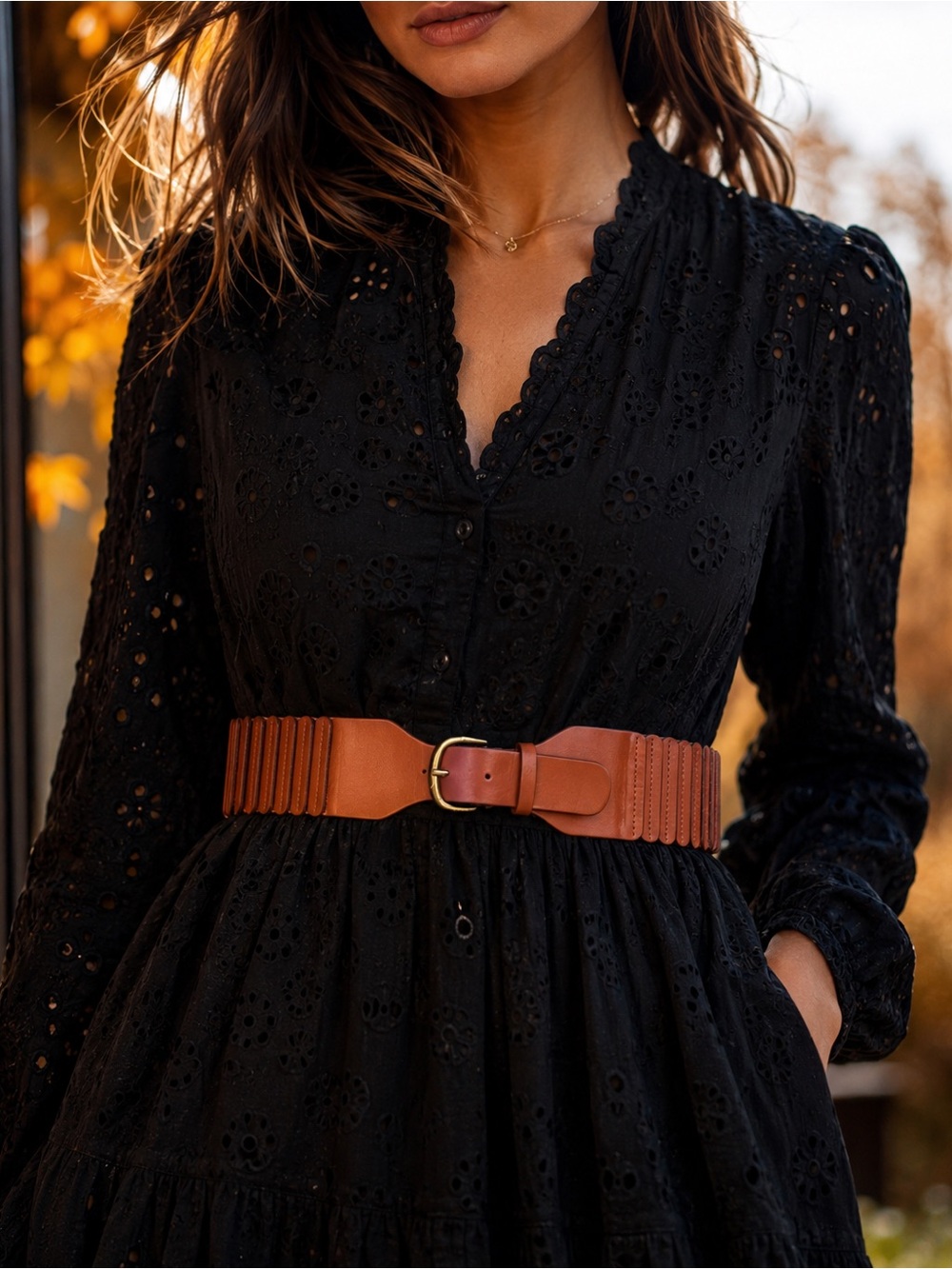 Petal & Pup Tan Vegan Leather Statement Belt | NWT
